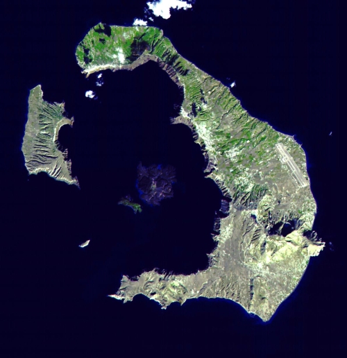 Santorini From Space